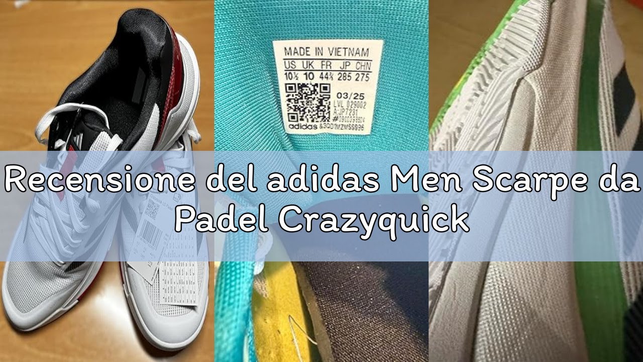 Recensione del adidas Men Scarpe da Padel Crazyquick
