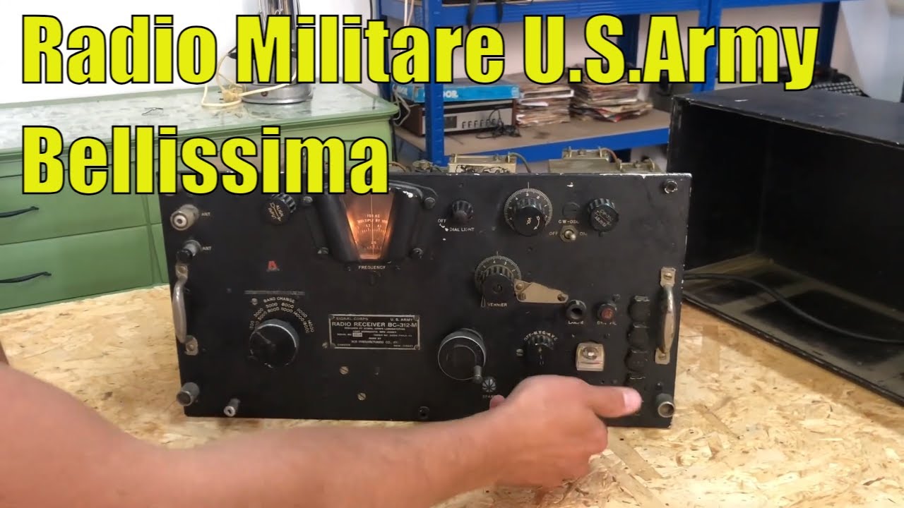 Radio ricevitore militare signal corps U.S. Army seconda guerra mondiale onde corte