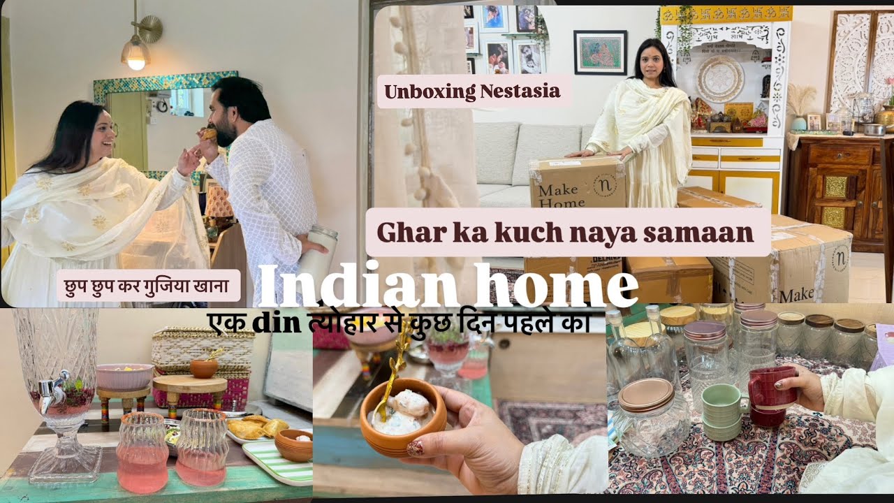 घर में बनाई चटपटी आसान रेसिपी 💛 दही फुलकी और पापड़ी चाट✨NESTASIA HOME UNBOXING ✨ @NestasiaHomeDecor 