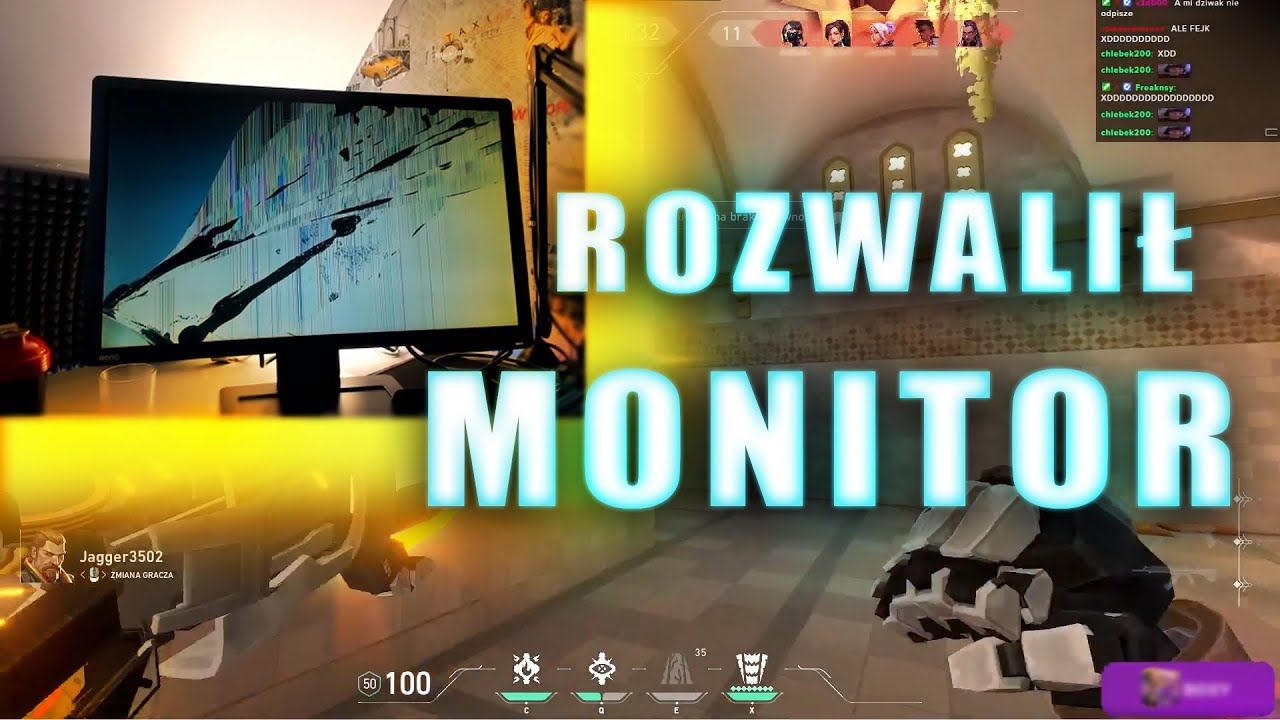 FOLWAR ROZWALIŁ MONITOR NA STREAMIE