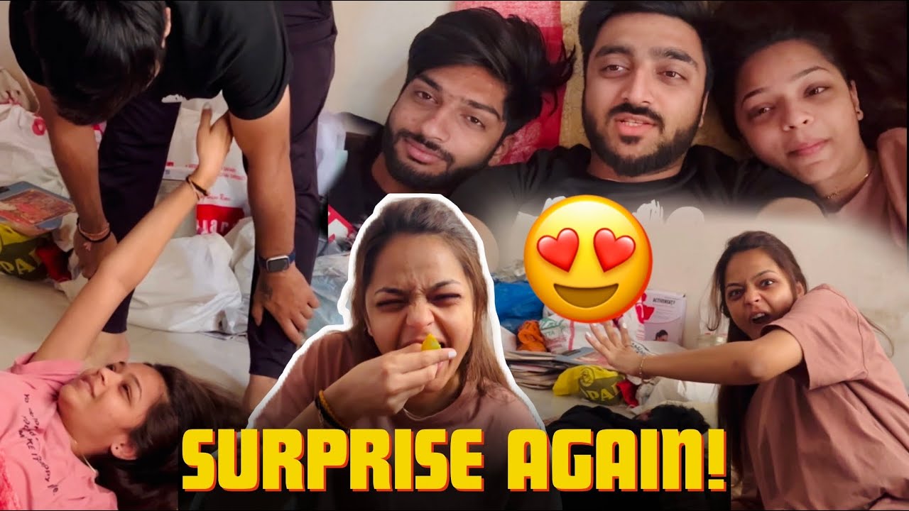 Surprise Again!!😍 દિરાવી જોતી રહી ગઈ😳 દિપ અને હર્ષિલ અચાનક સુરત ગયા !! Gujarati Funny Vlog