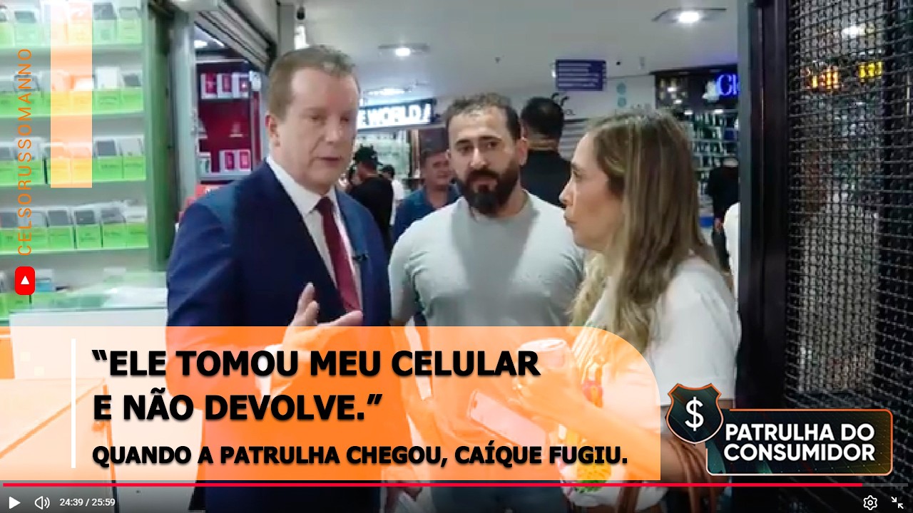 🚨“Ele tomou meu celular e não devolve. ”Quando a Patrulha chegou, CaÍque fugiu.