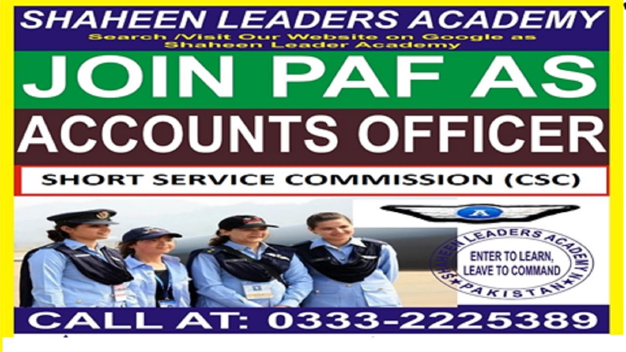 JOIN PAF AS ACCOUNTS BRANCH OFFICER THRO (SSC/CSC) CRITERIA & HOW TO PASS INITIAL ACCTS OFFICER TEST