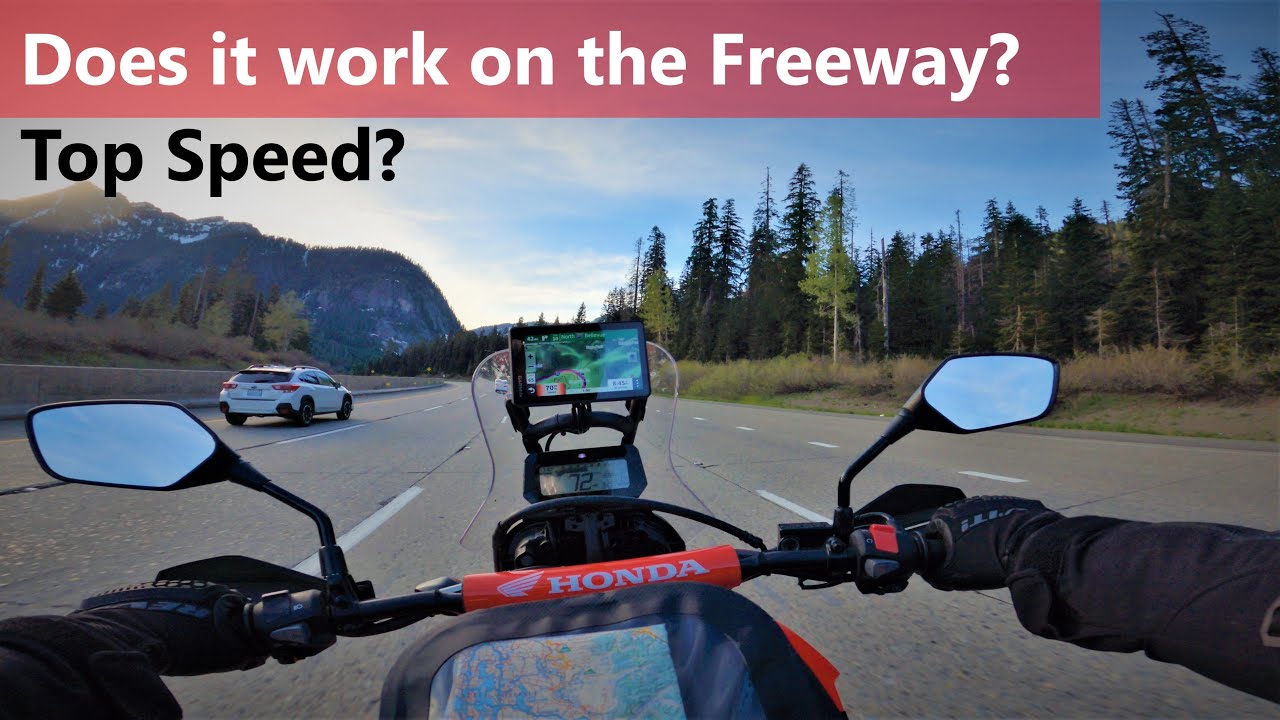 Honda CRF300L Rally Cruising at 80 mph on the Freeway in Montana (Top Speed)