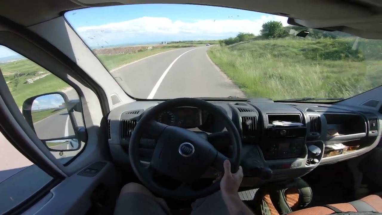 Fiat Ducato 2.3 jtd,POV Drivem,First person POV Test Drive, Test drive ,hinter dem Lenkrad filmen,4K