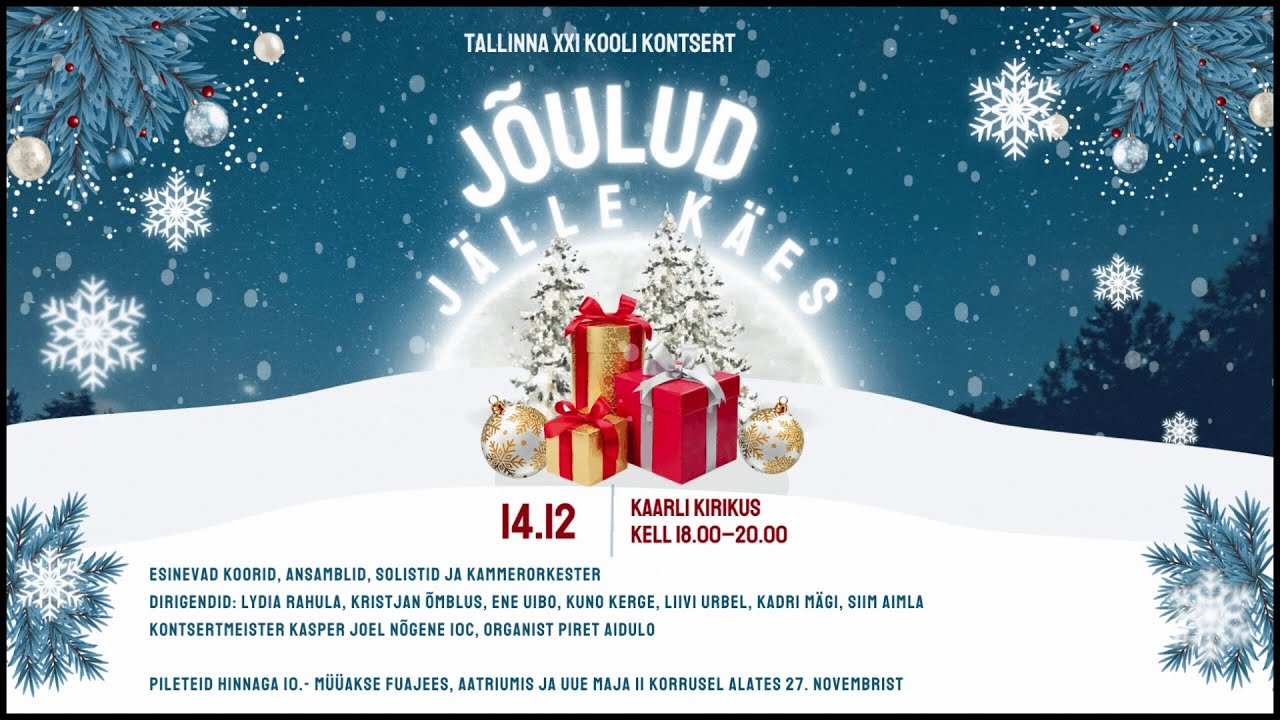Tallinna XXI Kooli jõulukontsert 