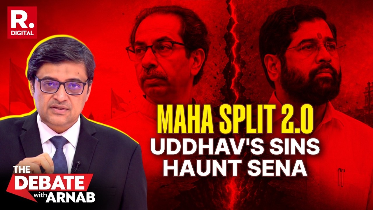 Debate With Arnab: Uddhav's Biggest Political Challenge Yet? Sena Rift Widens