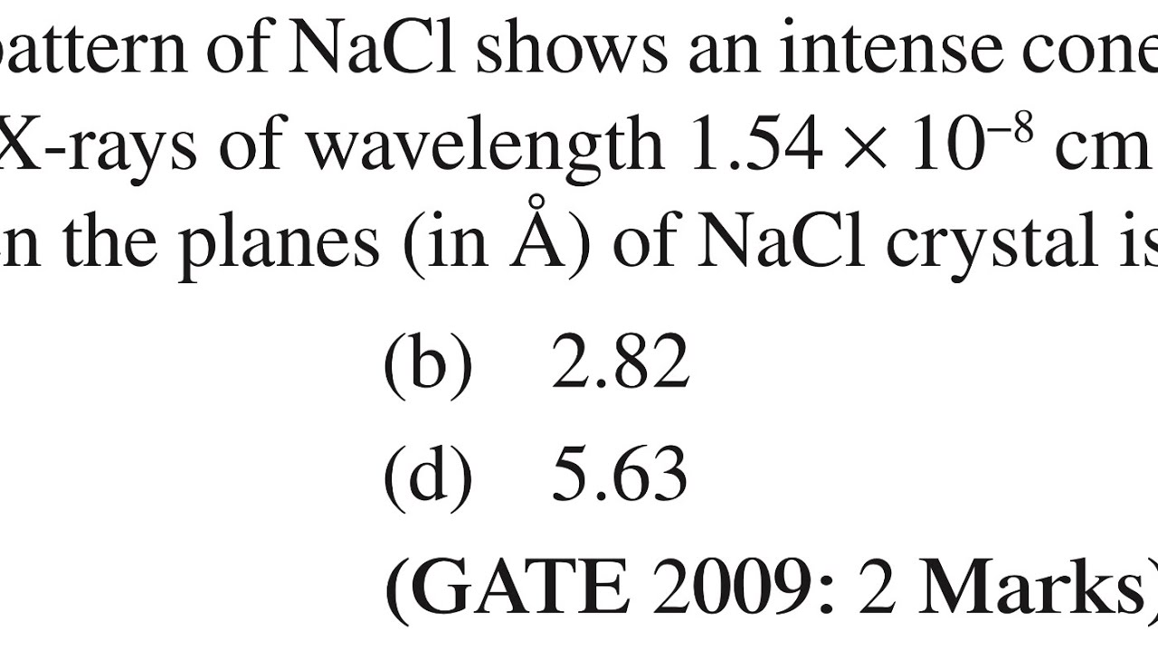 Finding Interplanar Distance between the planes of NaCl crystal using Bragg&rsquo;s Law