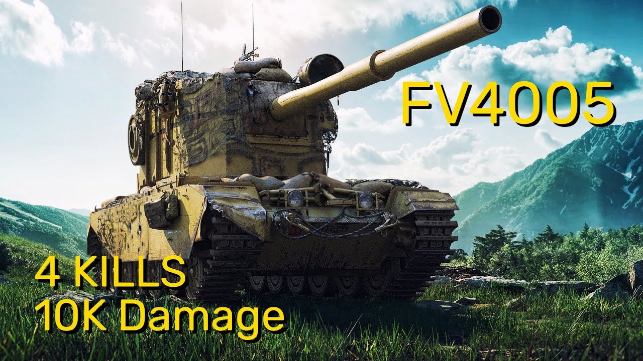 FV4005 WOT - 4Kills and 10k Damage!