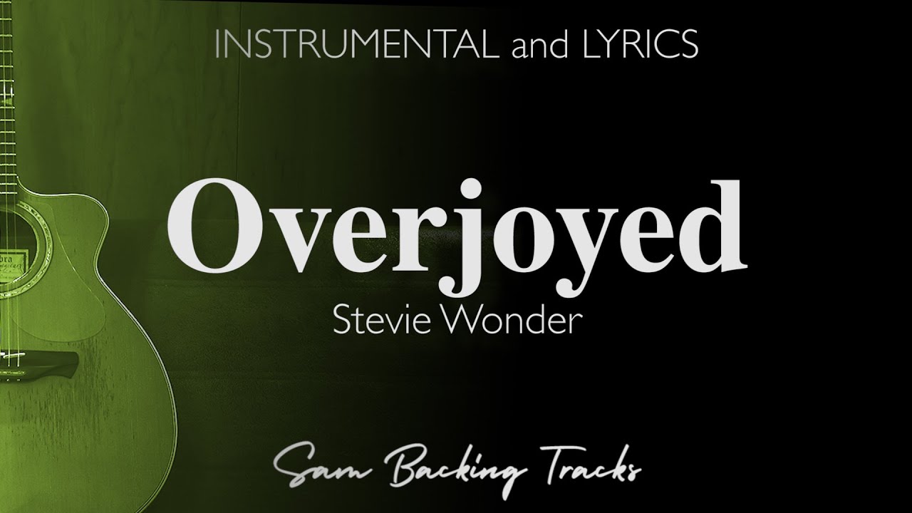 Overjoyed - Stevie Wonder (Acoustic Karaoke)