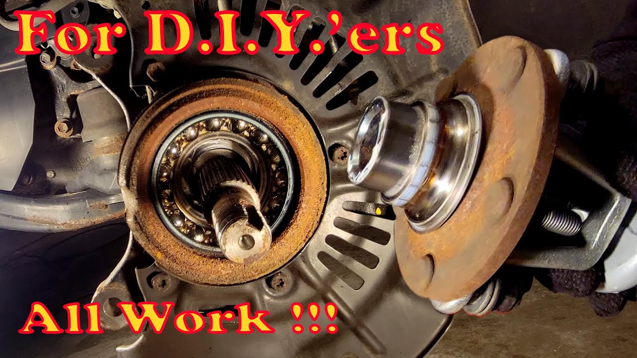 Press-In Wheel Bearing Replacement Front Toyota Sienna for a D.I.Y.'er