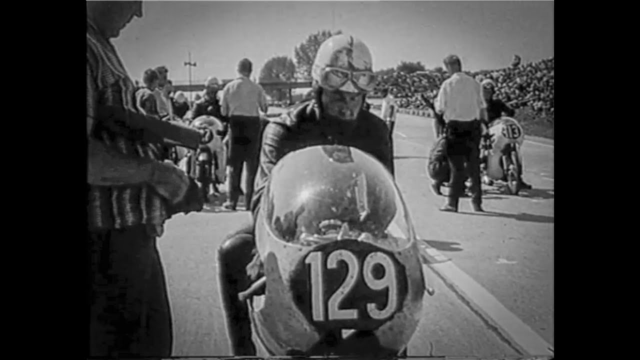 Motorradrennen auf dem  Bautzner Autobahnring in den 1960er Jahren