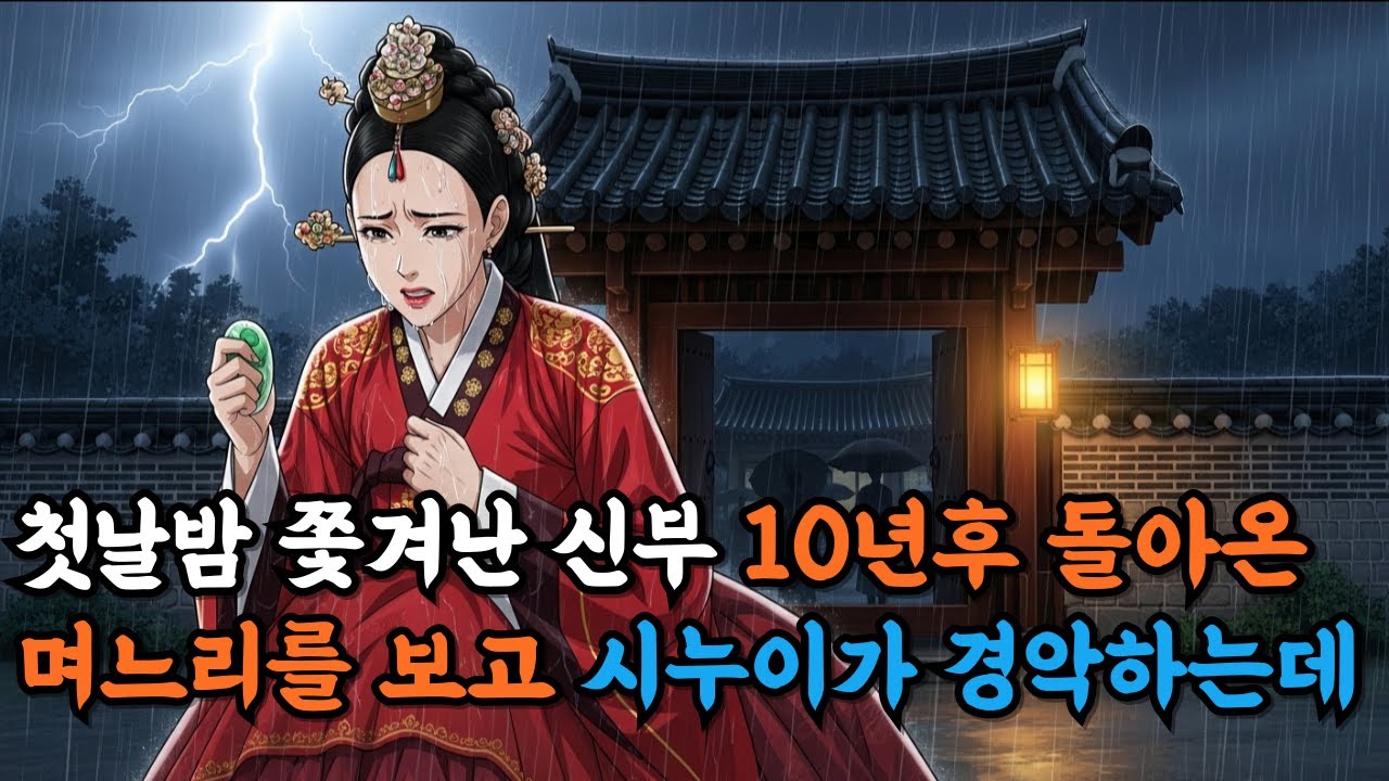 신혼 첫날밤  빗속에 쫓겨난 어린 신부 |야담. 민담. 옛날이야기. 설화. 전설. 오디오
