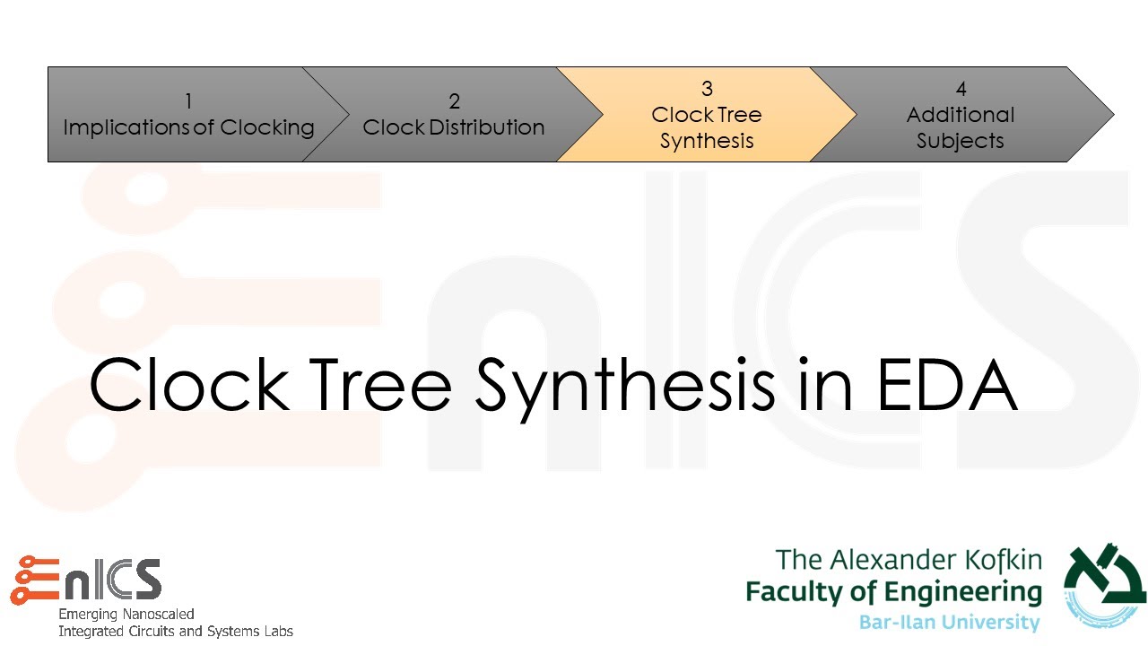 DVD - Lecture 8d: Clock Tree Synthesis in EDA Tools