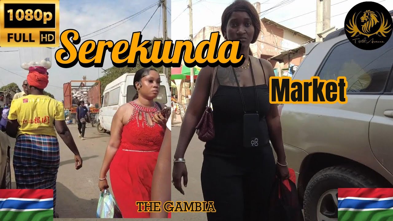 [FHD] 🇬🇲 Real Life Walk Tour In SEREKUNDA MARKET In THE GAMBIA, West Africa.