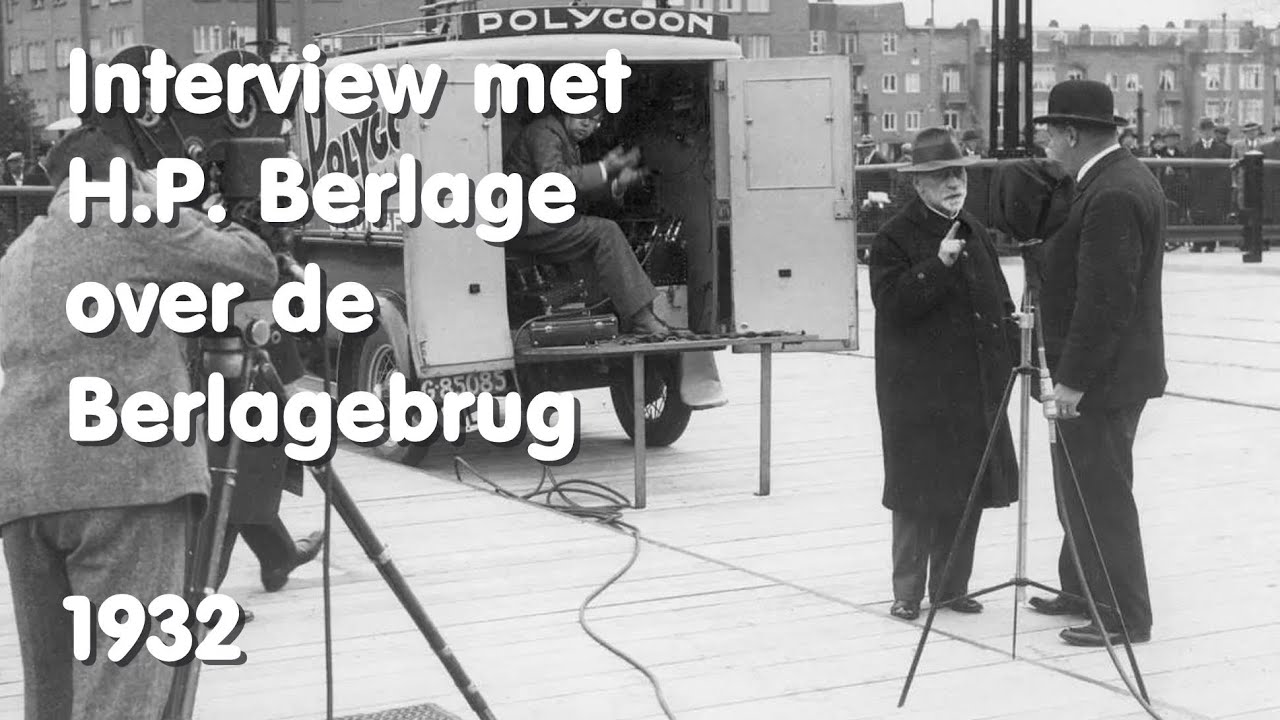 1932 - H.P. Berlage vertelt over de Berlagebrug - Amsterdam