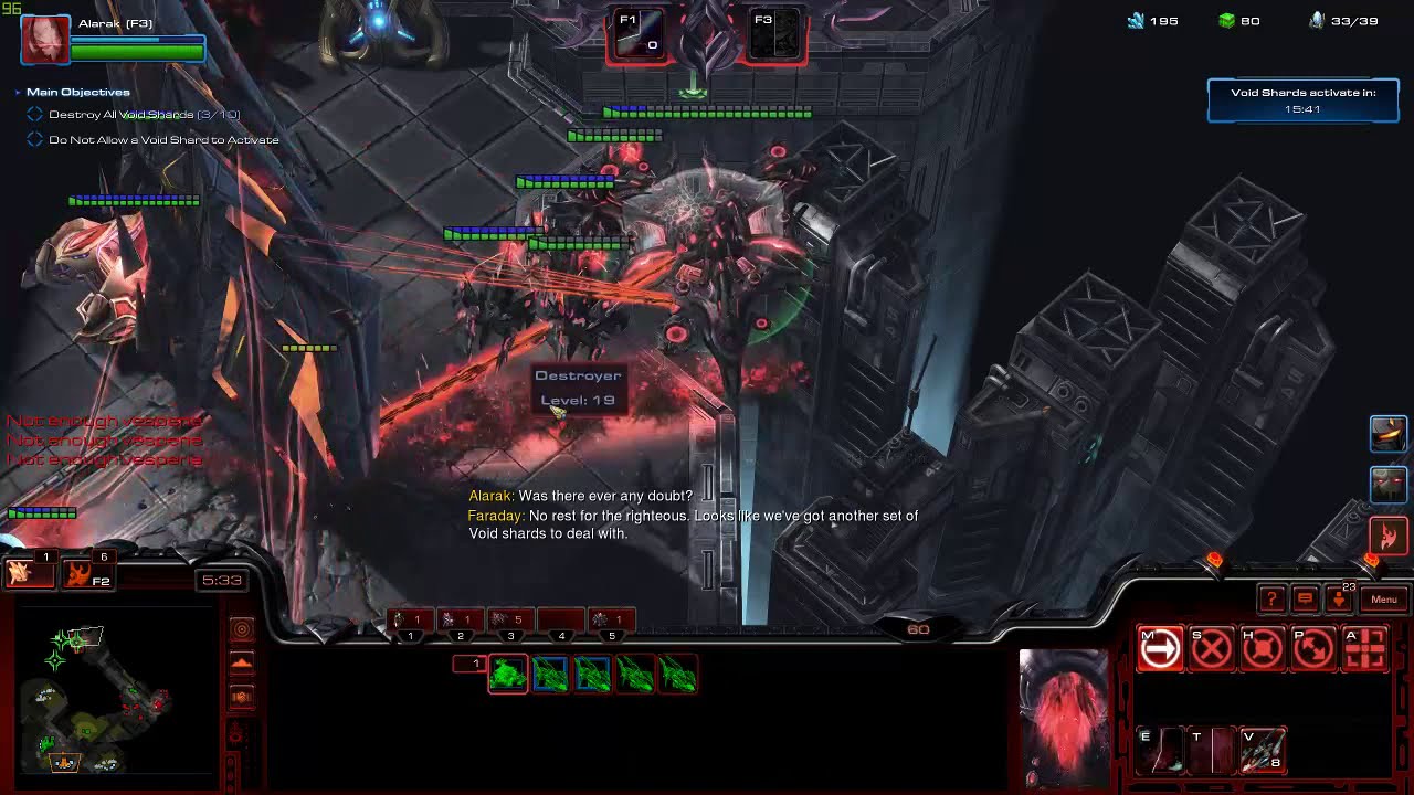 Starcraft LotV Co-op - Rifts to Korhal Solo Speedrun in 8:45 (Alarak P3, Brutal)