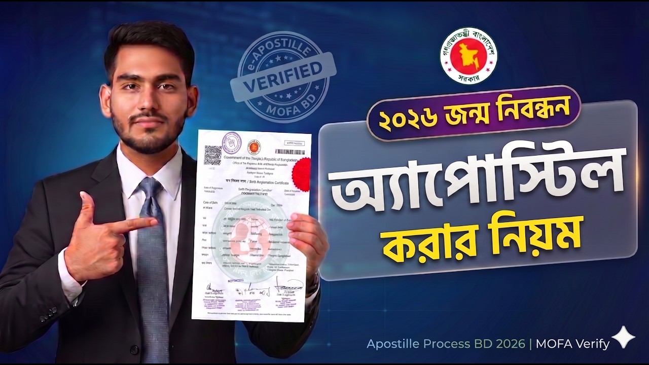 How to E-Apostille or Attestation Birth Certificate |জন্ম নিবন্ধন অ্যাপোস্টাইল /সত্যায়িত করার নিয়ম