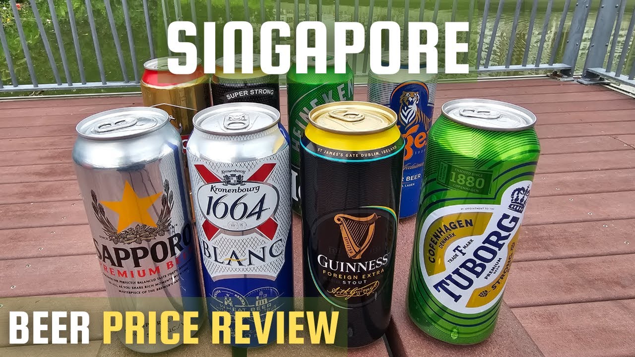Singapore's Top 8 Popular Beer Price Review ! Comparative Price for Indian Tourists !