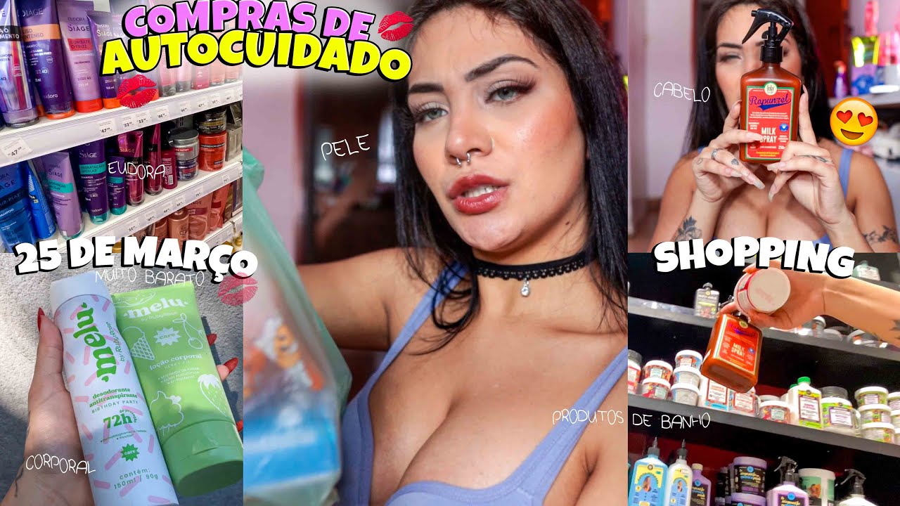 VLOG | COMPRAS DE AUTOCUIDADO E SHOPPING 💋✨🚿 25 de março , produtos skin care, farmácia, cabelo