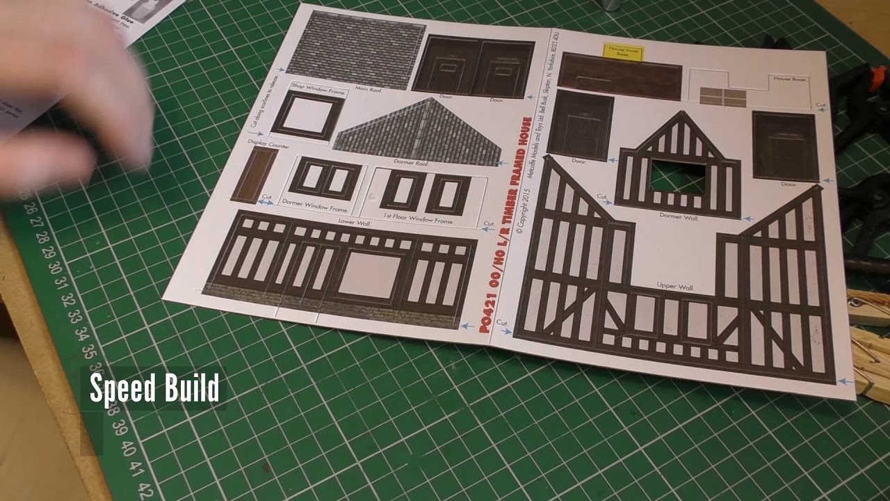 Building Metcalfe PO421 Low Relief Half Timbered shop Front