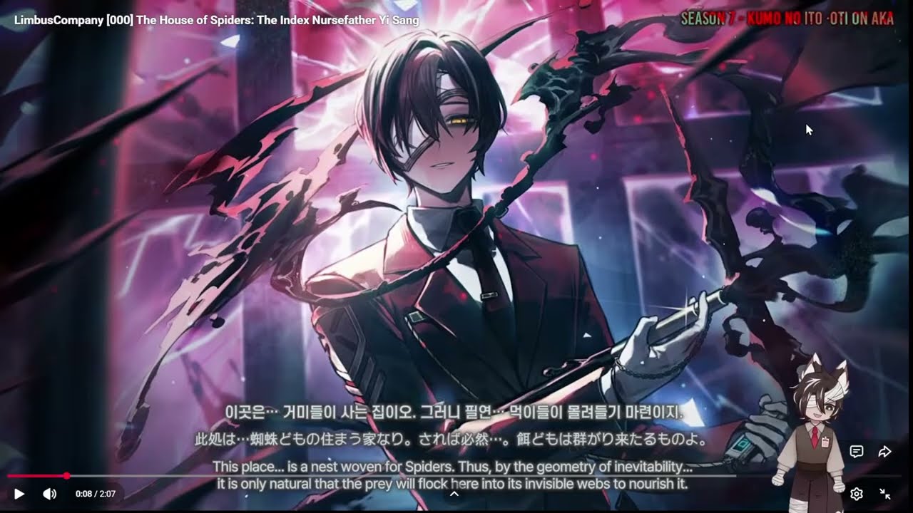 Sinner reacts to The House of Spiders: The Index Nursefather Yi Sang | Limbus Company