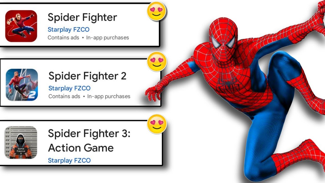 Which Spider-Man game is the best  🕷️🤔 | spider fighter 1,2,3