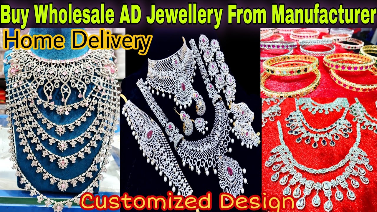 American Diamond Jewellery Biggest Mnufacturer Kolkata | Ad Jewellery Wholesale Market In Kolkata |