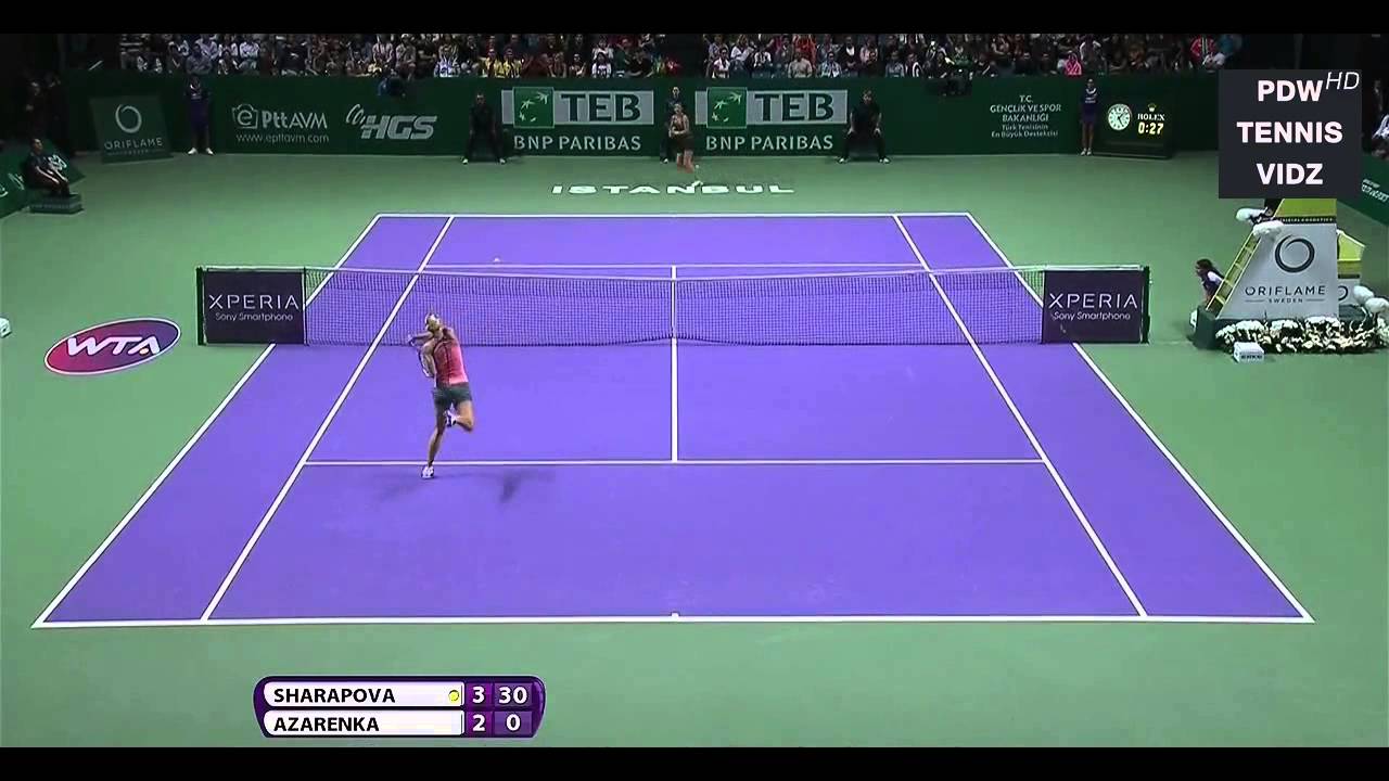 Sharapova vs Azarenka YEC 2012 Highlights