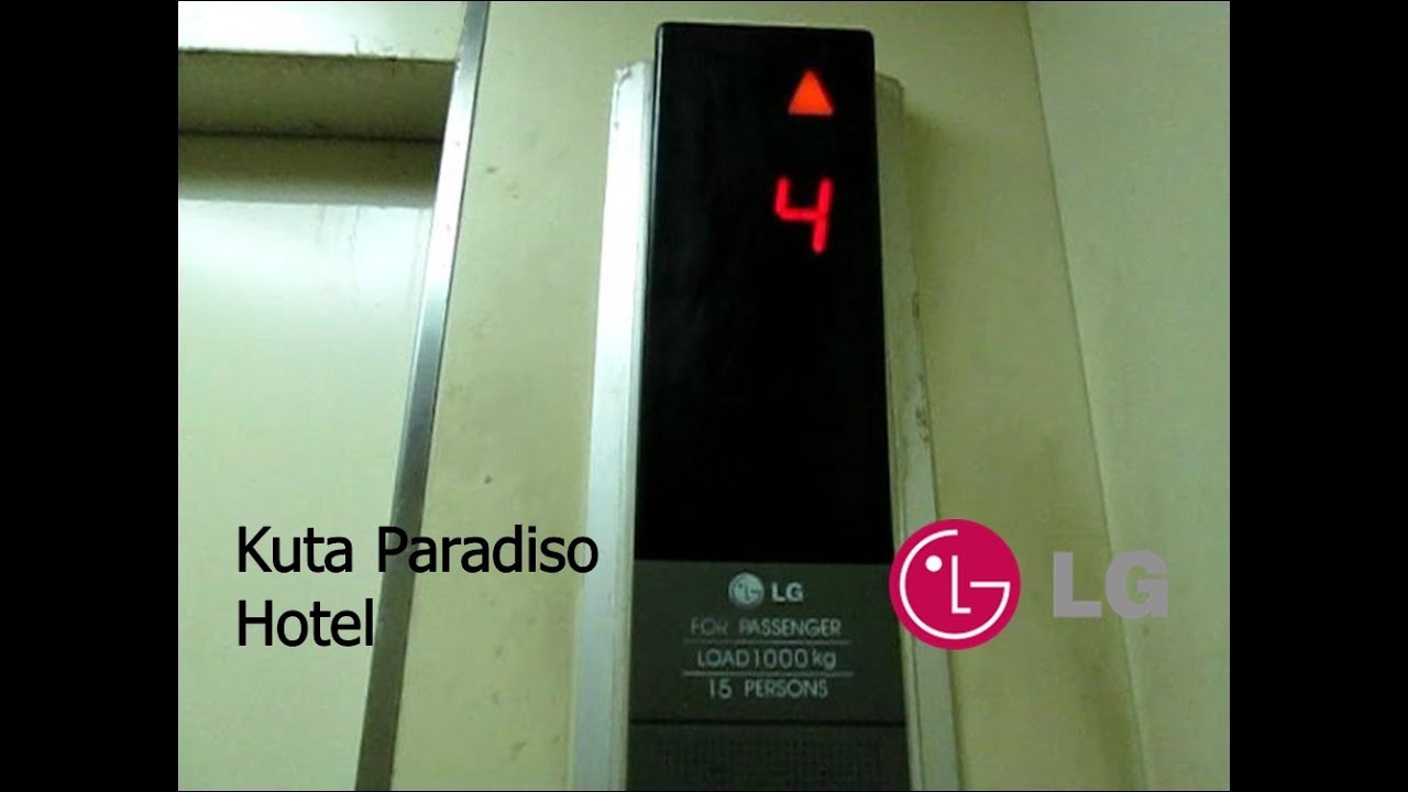 LG Traction Service Elevator at Kuta Paradiso Hotel, Bali (Part 1)