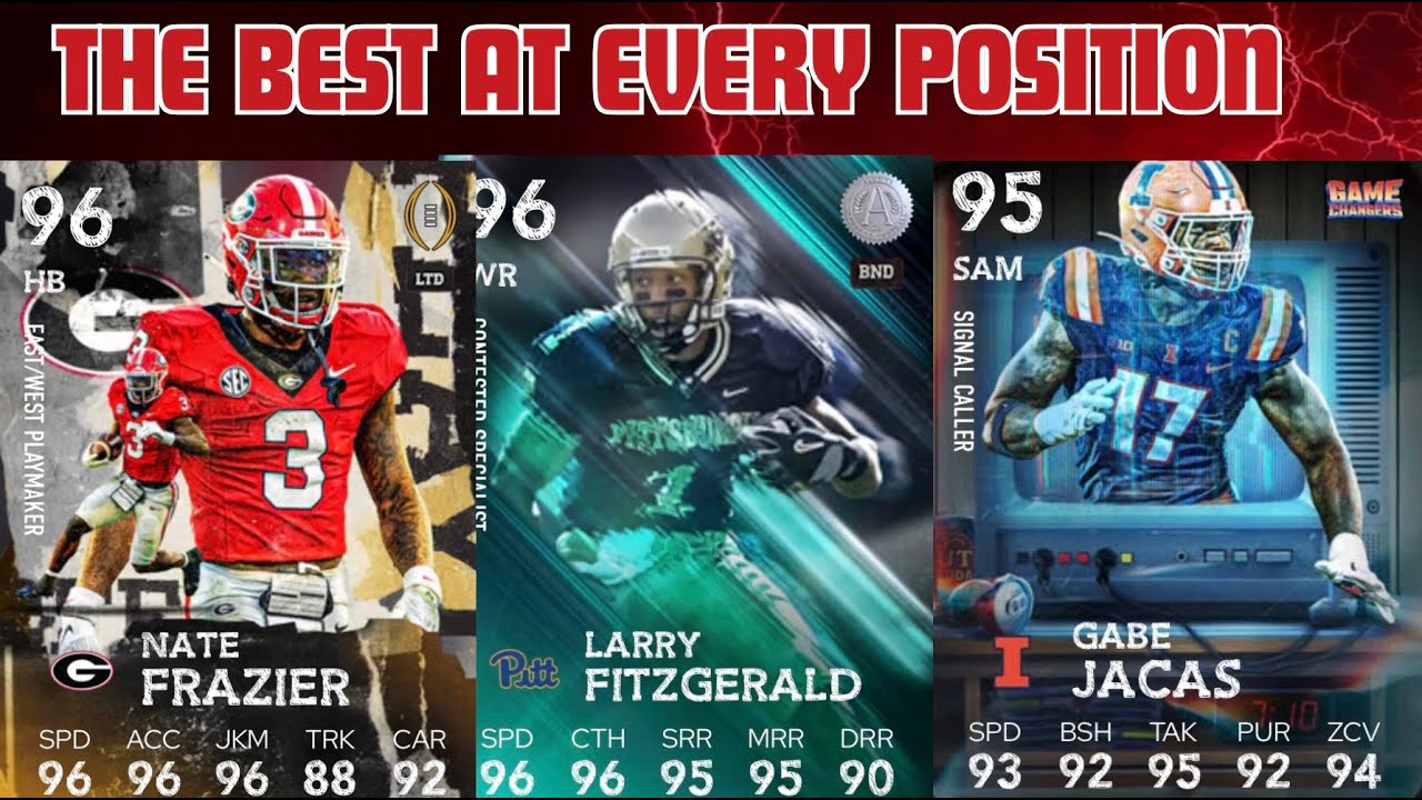 RANKING The BEST Player at EVERY Position in College Footb