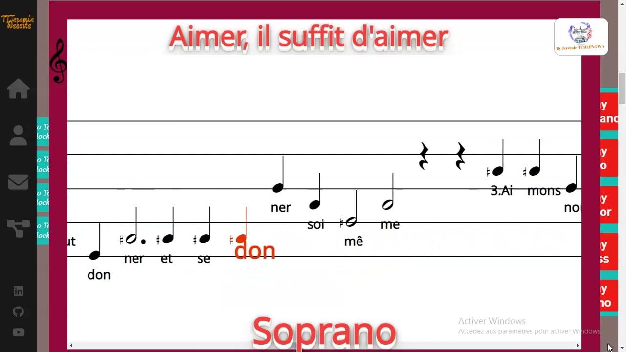 Aimer, il suffit d'aimer - Georges Lefebvre / Jean-Marie Belliard - Soprano