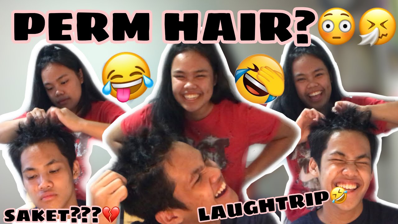 I tried to perm my brother’s hair!🤣 LAUGHTRIP😂