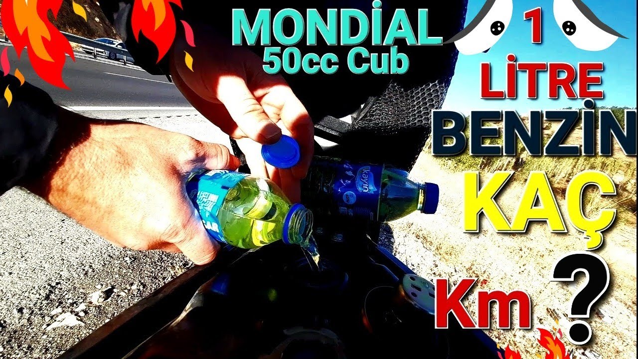 50cc‼️Mondial SFC 1 LİTRE ile KAÇ KM‼️GİDİYOR. TEST VİDEOSU