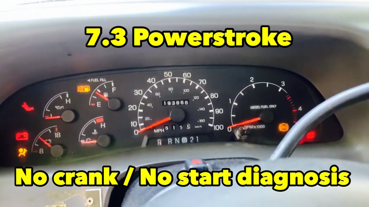 7.3 Powerstroke без проворачивания коленвала, нет запуска