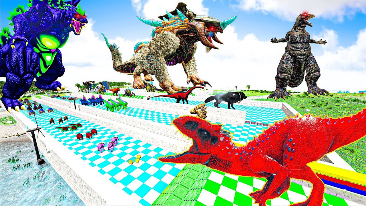 ELECTRIC DINOS DEATHRUN ⚡️ in ARK Ascended – Can You Survive?!