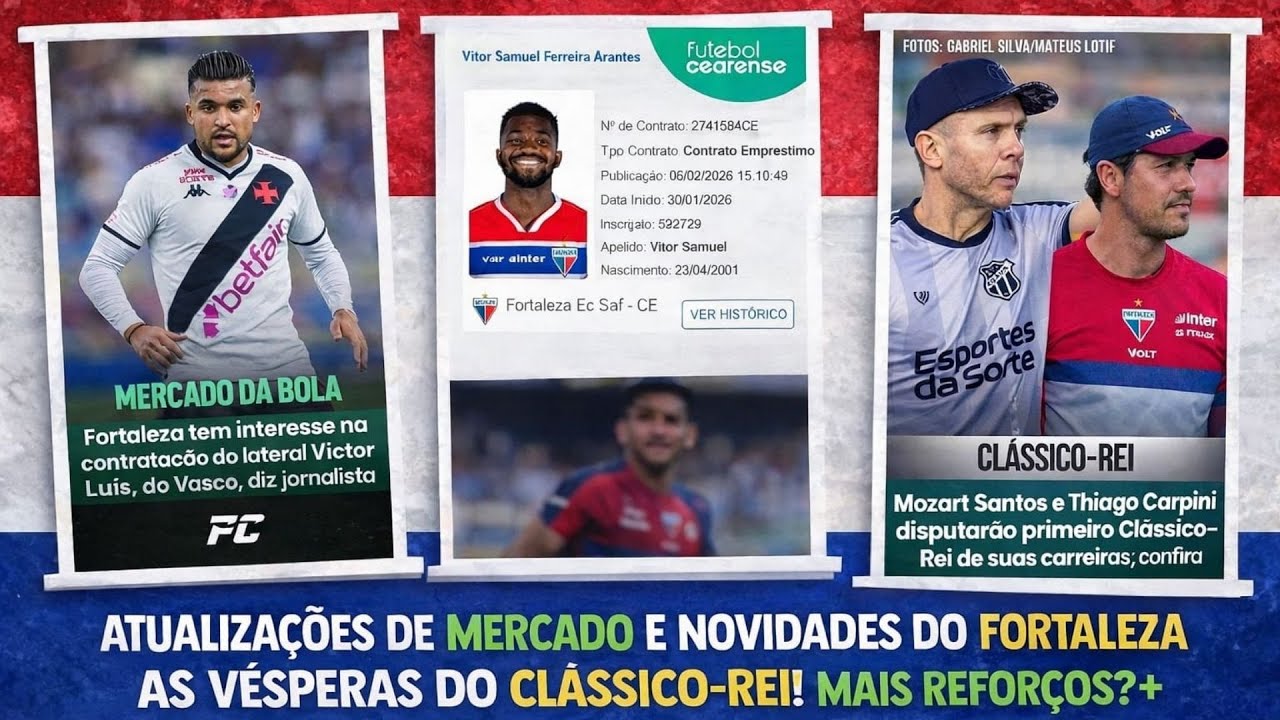 🚨 ATUALIZAÇÕES DE MERCADO E NOVIDADES DO FORTALEZA AS VESPERAS DO CLÁSSICO-REI! MAIS REFORÇOS? +