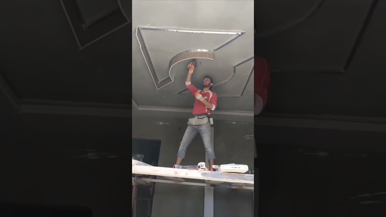 Al&ccedil;ıpan Tavan dekorasyonu &ccedil;alışması nasıl yapılır 👷🧰🏠