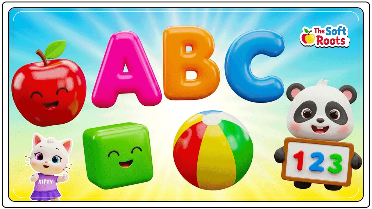 Preschool Learning activities for 3 year olds at home | Learn ABC Phonics Shapes Numbers Colors 🌈