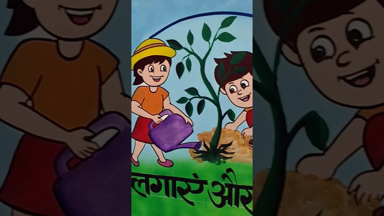 wall painting #youtubeshorts #art #drawing #trending #new #school #designpainting #sagar