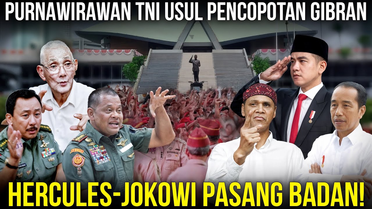 MEMANAS! FORUM PURNAWIRAWAN TNI TUNTUT COPOT GIBRAN LEWAT MPR, Prabowo Pertimbangkan Usulan PURN TNI