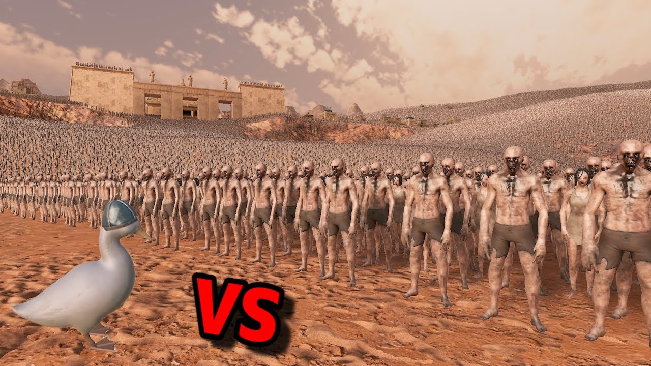 6,000,000体のゾンビ vs １匹の最強のアヒルを戦わせるゲームがヤバすぎる【Ultimate Epic Battle Simulator 2】UEBS２