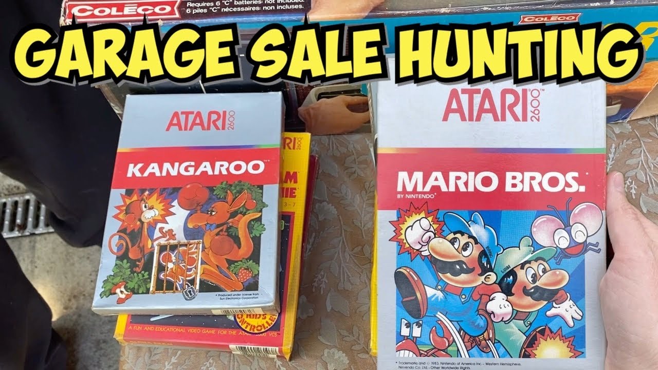 Garage Sale Hunting - Retro Video Games, Mario Bros, Atari 2600, PS3, PS4, XBox 360, Wii and More
