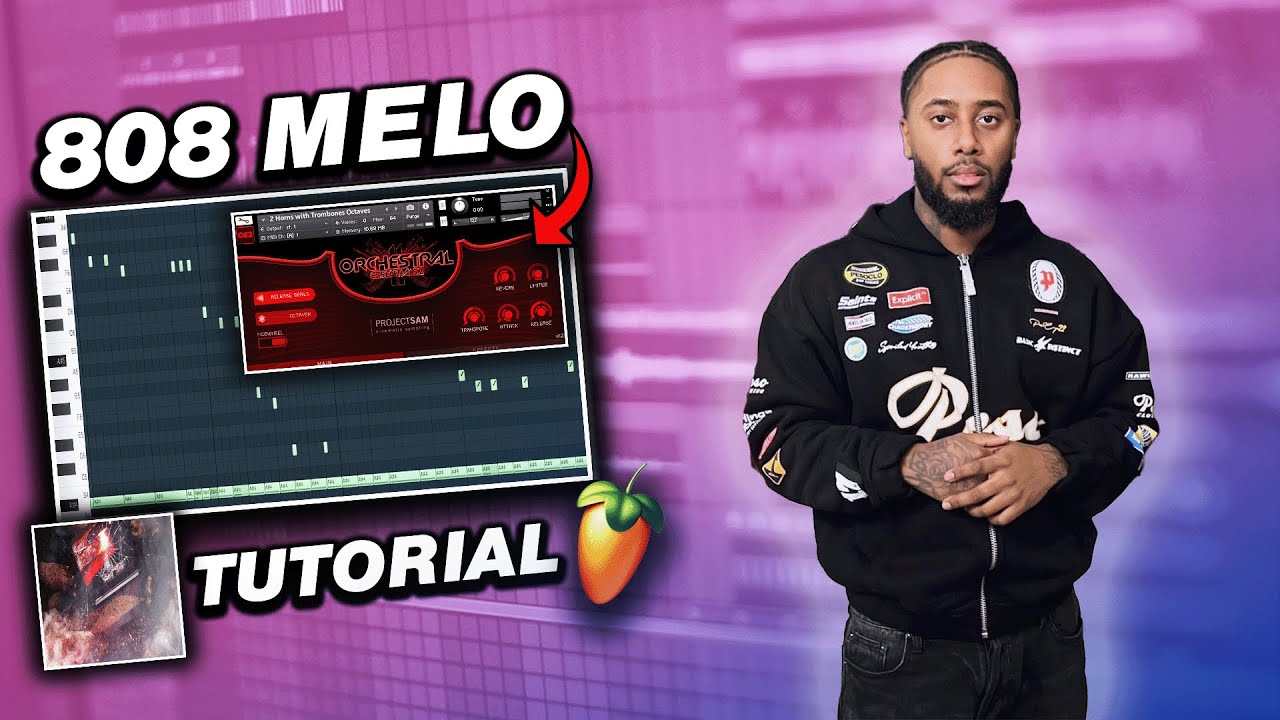 КАК 808 MELO ДЕЛАЕТ БРИТАНСКИЕ ДРИЛ-БИТЫ В 2023 ГОДУ??!! (урок по FL Studio)