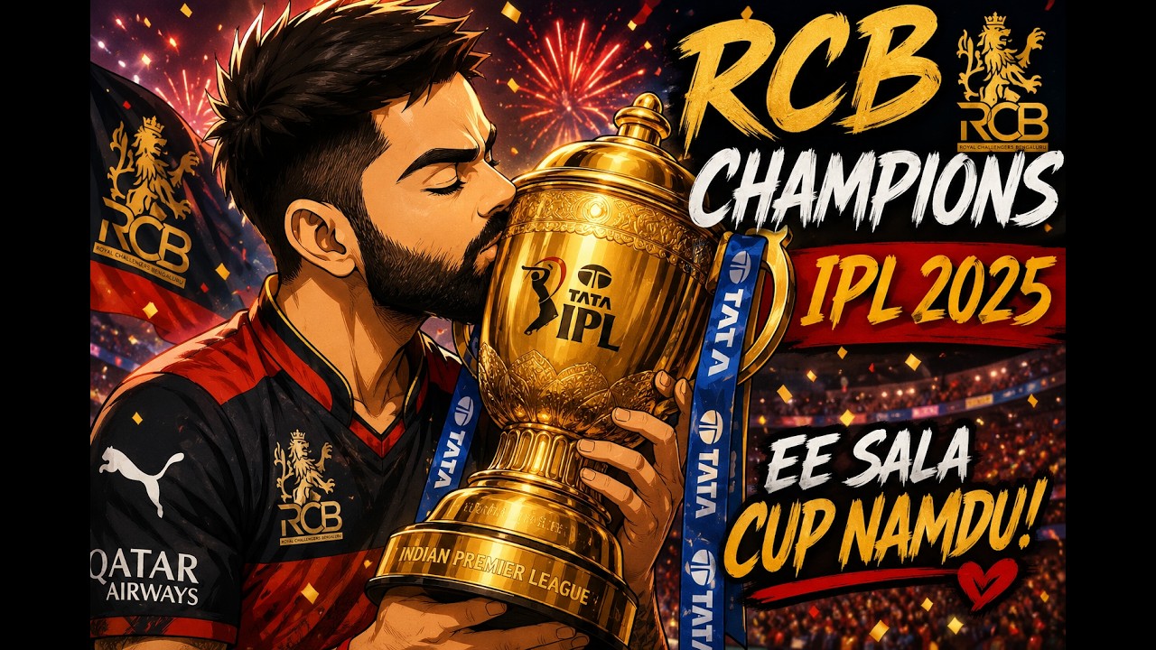 RCB IPL 2025 Champions 🔥 | Royal Challengers Bengaluru History Created