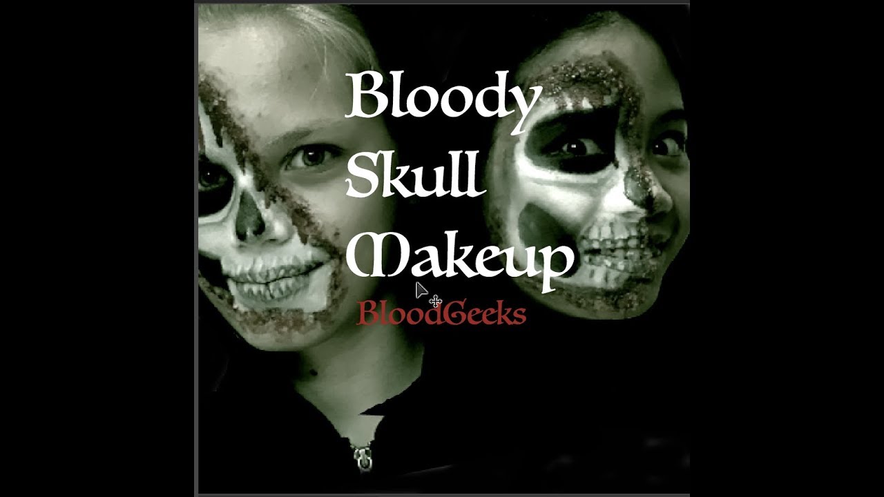 Bloody Skull Makeup| Halloween SFX| BloodGeeks