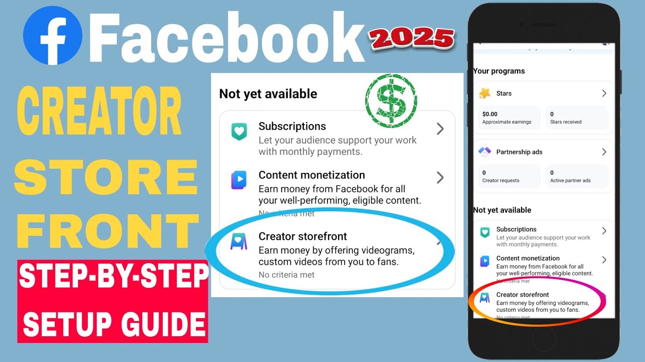 fb Creator storefront I'm interested Creator Storefront Facebook Videogram Creator Storefront Setup