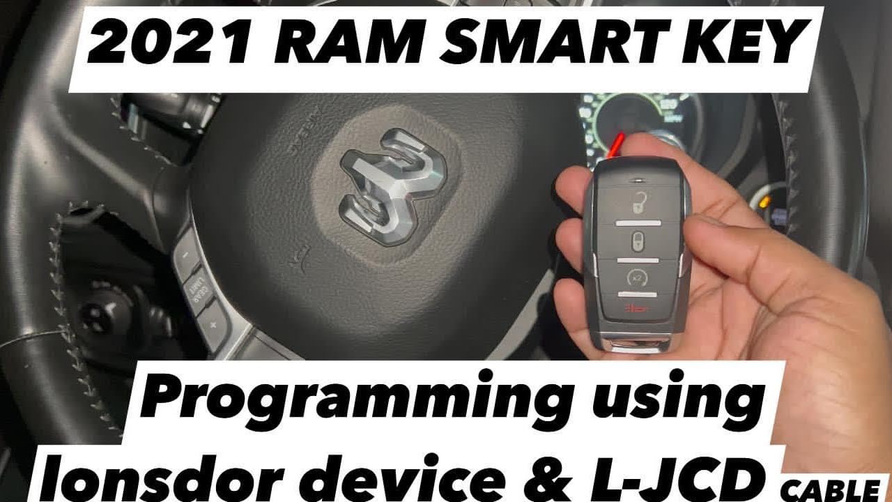 Dodge RAM 2019’2020’2021’2022’ Smart key programming using lonsdor & L-jcd cable