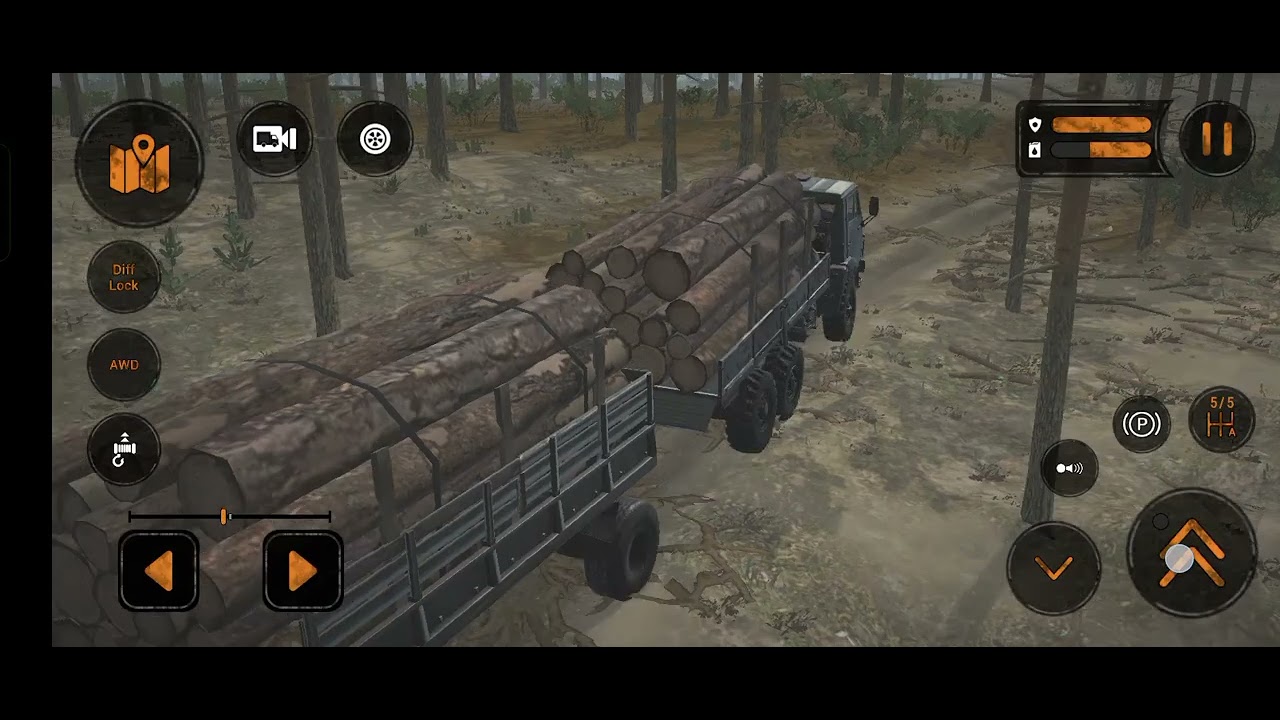 Mengantar kayu ke lumber mill