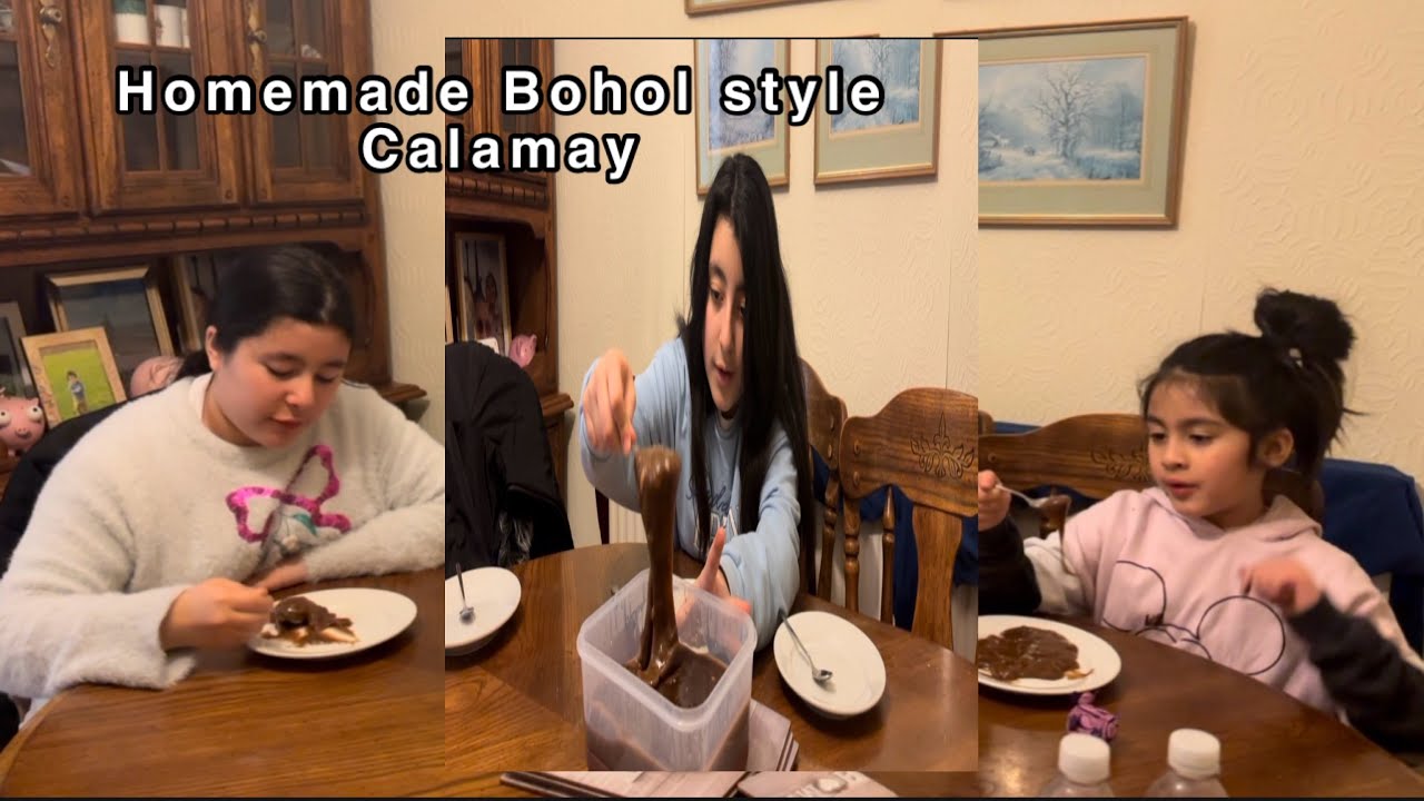 Bohol style Calamay very easy to make at  apat na ingredients lang, as usual my kids love it 😊 